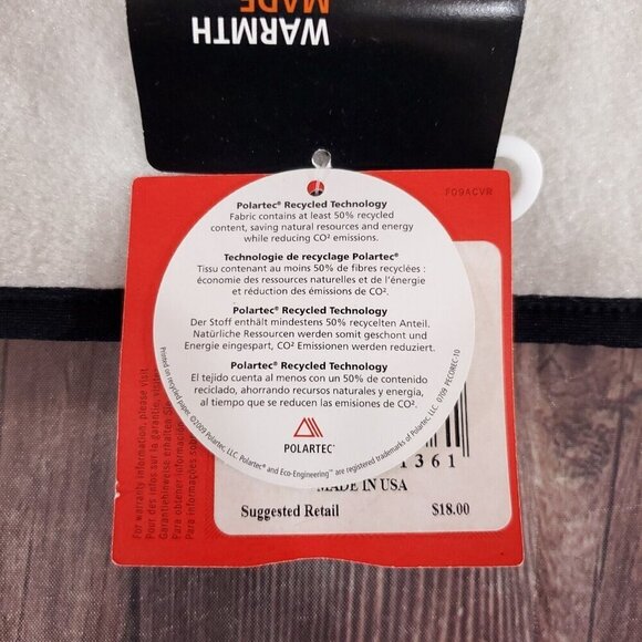 2009 NWT The North Face Polartec Ear Gear Ear Warmer Classic 200 Made in USA - Picture 9 of 16